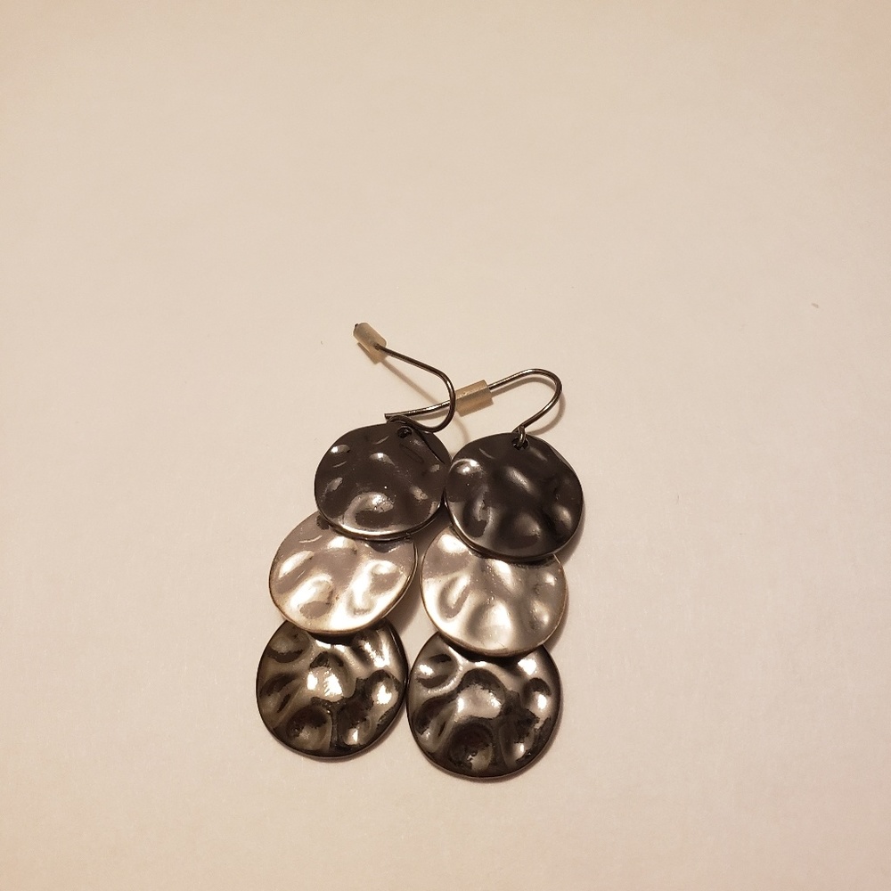 Metallic Drop Earrings